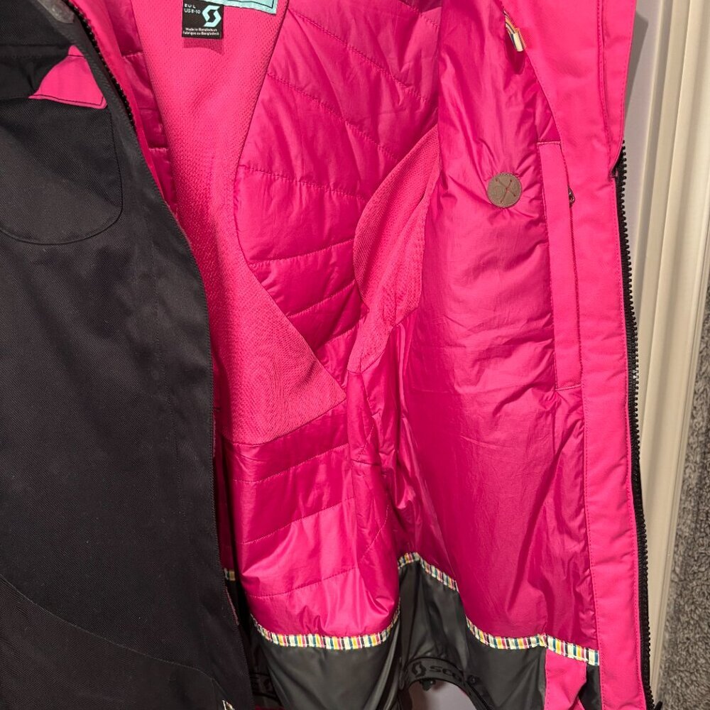 Scott Ski/Snowboard Women’s Winter Active Jacket Black/Pink Size 8-10 - Picture 5 of 11